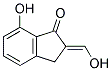 7-HYDROXY-2-HYDROXYMETHYLENE-1-INDANONE Struktur