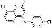 8-CHLORO-N-(P-CHLOROPHENYL)-2-METHYL-4-QUINOLINAMINE Struktur