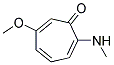 6-METHOXY-2-METHYLAMINO-2,4,6-CYCLOHEPTATRIENONE Struktur