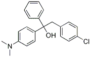 A-(4-CHLOROBENZYL)-4-(DIMETHYLAMINO)BENZHYDRYLALCOHOL Struktur