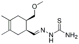 CIS-6-METHOXYMETHYL-3,4-DIMETHYL-3-CYCLOHEXENECARBALDEHYDETHIOSEMICARBAZONE Struktur