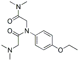 N-(N,N-DIMETHYLGLYCYL)-N-(P-ETHOXYPHENYL)GLYCINEDIMETHYLAMIDE Struktur