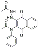 N-(3-(2-ACETYLHYDRAZINO)-1,4-DIOXO-1,4-DIHYDRO-2-NAPHTHYL)-N-PHENYLACETAMIDE Struktur