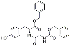 N-BENZYLOXYCARBONYL-GLYCYL-L-TYROSINEBENZYLESTER Struktur