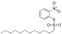 S-(O-NITROPHENYL)1-DODECANETHIOSULFONATE Struktur