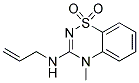 3-(Allylamino)-4-methyl-4H-1,2,4-benzothiadiazin-1,1-dioxide Struktur