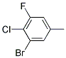 3-Bromo-4-chloro-5-fluorotoluene Struktur