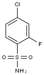 4-Chloro-2-fluorobenzenesulfonamide Struktur