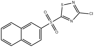 3-Chloro-5-(naphthalen-2-ylsulfonyl)-1,2,4-thiadiazole Struktur