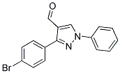 3-(4-Bromophenyl)-1-phenyl-1H-pyrazole-4-carboxaldehyde Struktur