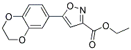 Ethyl5-(2,3-Dihydro-benzo[1,4]dioxin-6-yl)-isoxazole-3-carboxylate Struktur