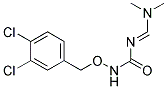 (E)-N'-(3,4-Dichlorobenzyloxycarbamoyl)-N,N-dimethylformimidamide Struktur