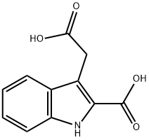 3-(Carboxymethyl)-1H-indole-2-carboxylic acid Struktur