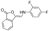 (Z)-3-((2,4-Difluorophenylamino)methylene)isobenzofuran-1(3H)-one Struktur