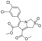 Dimethyl 5-(3,4-dichlorophenyl)-2,2-dioxo-2,3-dihydro-1H-2lambda6-pyrrolo[1,2-c][1,3]thiazole-6,7-dicarboxylate Struktur