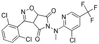 5-((3-Chloro-5-(trifluoromethyl)-2-pyridinyl)(methyl)amino)-3-(2,6-dichlorophenyl)-3aH-pyrrolo[3,4-d]isoxazole-4,6(5H,6aH)-dione Struktur