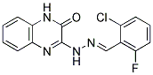 (E)-3-(2-(2-chloro-6-Fluorobenzylidene)hydrazinyl)quinoxalin-2(1H)-one Struktur