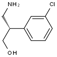 (S)-3-(3-CHLOROPHENYL)-BETA-ALANINOL
 Struktur