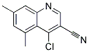 4-CHLORO-5,7-DIMETHYL-QUINOLINE-3-CARBONITRILE
 Struktur