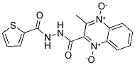 2-METHYL-3-([2-(2-THIENYLCARBONYL)HYDRAZINO]CARBONYL)QUINOXALINEDIIUM-1,4-DIOLATE Struktur