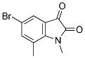 1H-INDOLE-2,3-DIONE, 5-BROMO-1,7-DIMETHYL- Struktur