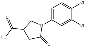 1-(3,4-DICHLOROPHENYL)-5-OXO-3-PYRROLIDINECARBOXYLIC ACID Struktur