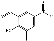 2-HYDROXY-3-METHYL-5-NITRO-BENZALDEHYDE Struktur