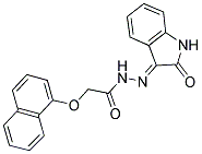 3-(2-(1-NAPHTHOXY)ACETYLHYDRAZIDYL)-2-OXOINDOLINE Struktur