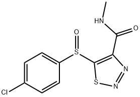 5-[(4-CHLOROPHENYL)SULFINYL]-N-METHYL-1,2,3-THIADIAZOLE-4-CARBOXAMIDE Struktur