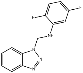 N-(1H-1,2,3-BENZOTRIAZOL-1-YLMETHYL)-2,5-DIFLUOROANILINE Struktur