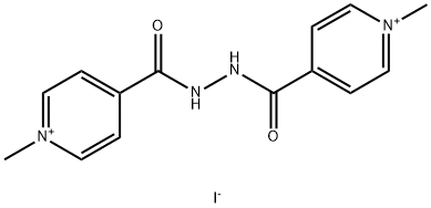 1-METHYL-4-((2-[(1-METHYL-4-PYRIDINIUMYL)CARBONYL]HYDRAZINO)CARBONYL)PYRIDINIUM DIIODIDE Struktur