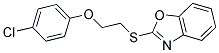 2-([2-(4-CHLOROPHENOXY)ETHYL]THIO)-1,3-BENZOXAZOLE Struktur