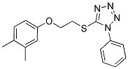 5-([2-(3,4-DIMETHYLPHENOXY)ETHYL]THIO)-1-PHENYL-1H-TETRAZOLE Struktur