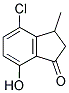 4-CHLORO-7-HYDROXY-3-METHYLINDAN-1-ONE Struktur