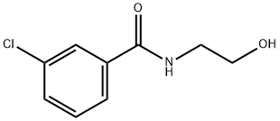 3-CHLORO-N-(2-HYDROXY-ETHYL)-BENZAMIDE Struktur