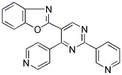 2-[2-(PYRIDIN-3-YL)-4-(PYRIDIN-4-YL)PYRIMIDIN-5-YL]BENZOXAZOLE Struktur