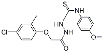 1-(2-(4-CHLORO-2-METHYLPHENOXY)ACETYL)-4-(4-METHOXYPHENYL)THIOSEMICARBAZIDE Struktur