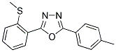 2-(4-METHYLPHENYL)-5-[2-(METHYLSULFANYL)PHENYL]-1,3,4-OXADIAZOLE Struktur