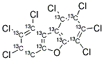 13C12-1,2,3,4,7,8,9-HEPTACHLORODIBENZOFURAN Struktur