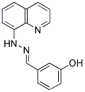 3-HYDROXYBENZENECARBALDEHYDE N-(8-QUINOLINYL)HYDRAZONE Struktur