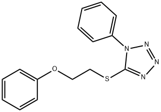 5-[(2-PHENOXYETHYL)THIO]-1-PHENYL-1H-TETRAZOLE Struktur