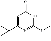 6-TERT-BUTYL-2-(METHYLSULFANYL)-4(3H)-PYRIMIDINONE Struktur