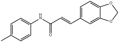 3-(1,3-BENZODIOXOL-5-YL)-N-(4-METHYLPHENYL)ACRYLAMIDE Struktur