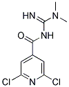 N'-[(2,6-DICHLORO-4-PYRIDYL)CARBONYL]-N,N-DIMETHYLGUANIDINE Struktur