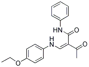 2-ACETYL-3-((4-ETHOXYPHENYL)AMINO)-N-PHENYLPROP-2-ENAMIDE Struktur