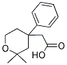 4-CARBOXYMETHYL-2,2-DIMETHYL-4-PHENYLTETRAHYDROPYRAN Struktur