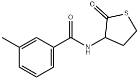 3-METHYL-N-(2-OXOTETRAHYDRO-3-THIOPHENYL)BENZENECARBOXAMIDE Struktur