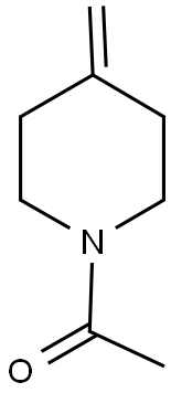 1-(4-METHYLIDENEPIPERIDINO)ETHAN-1-ONE Struktur