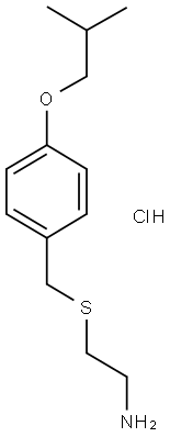 2-[(4-ISOBUTOXYBENZYL)SULFANYL]ETHANAMINEHYDROCHLORIDE Struktur