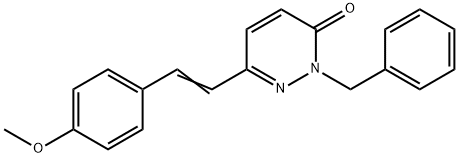 2-BENZYL-6-(4-METHOXYSTYRYL)-3(2H)-PYRIDAZINONE Struktur